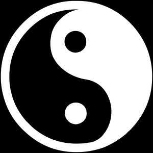 Символ Инь-Ян - картинки для гравировки